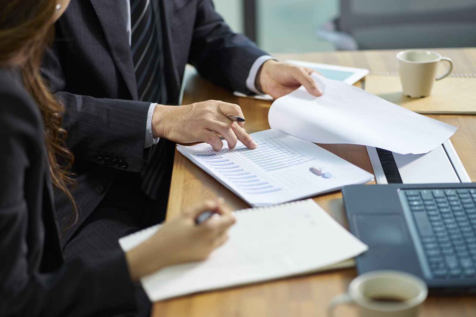Reviewing a financial chart — understanding how a reverse mortgage fits your situation